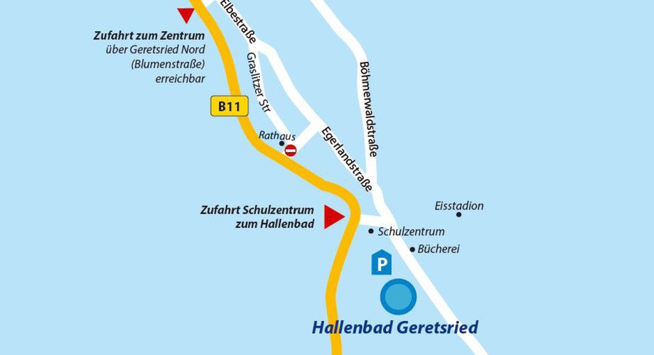 Anfahrtsbeschreibung Hallenbad Geretsried